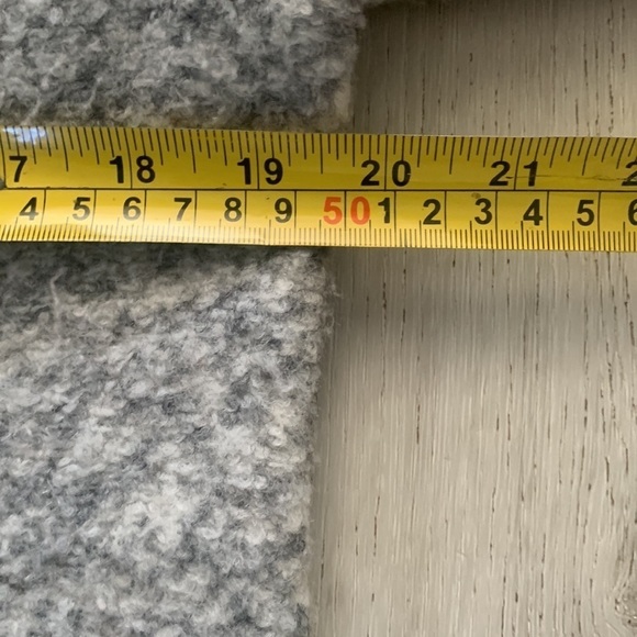 Banana Republic knit Wool Blend Overcoat heater grey one button size XS midi - Picture 13 of 13